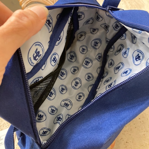 Royal Caribbean Crown and Anchor Society Toiletry Bag in Royal Blue - Picture 4 of 8